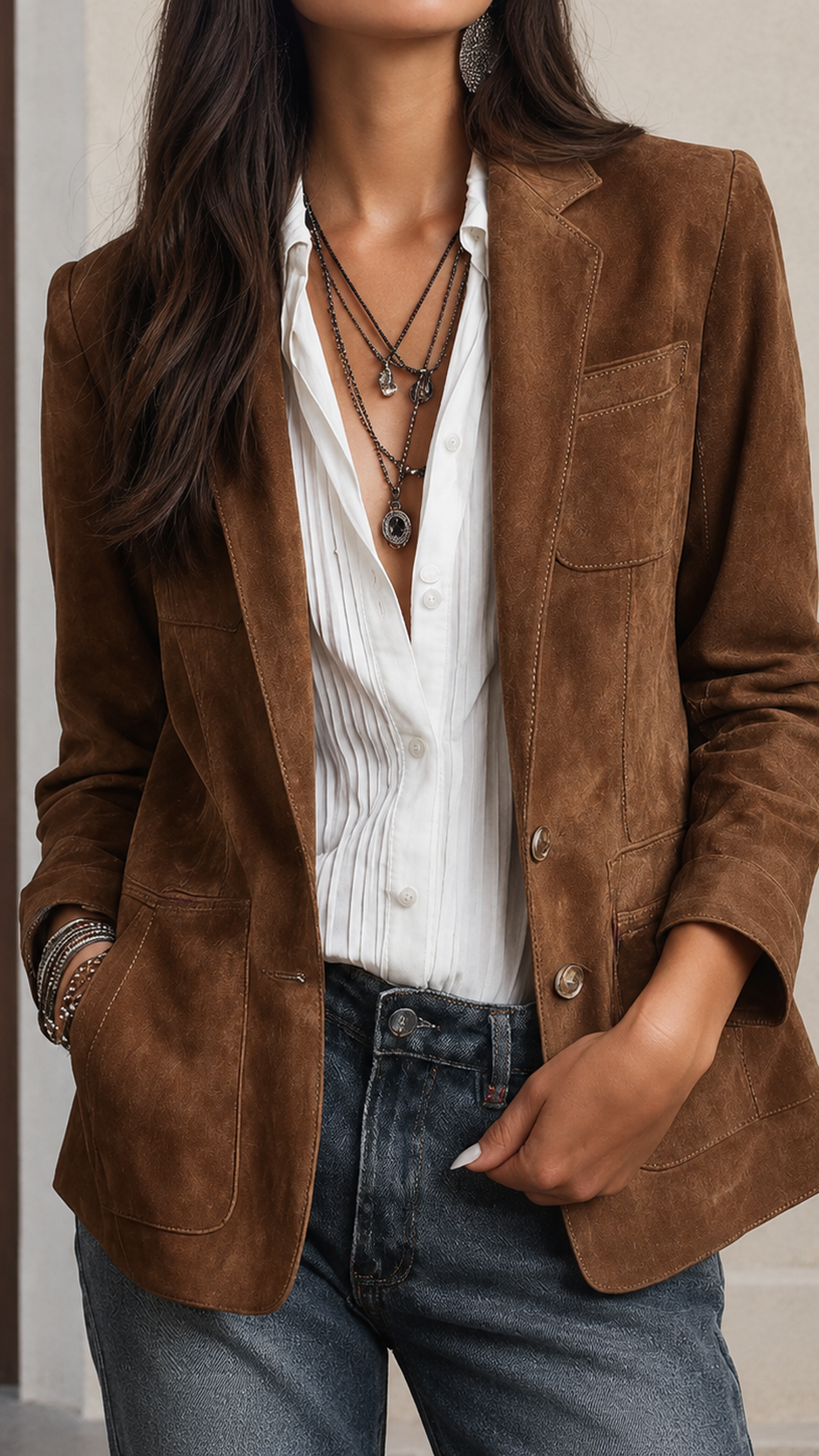 Blazer Marrón Cognac